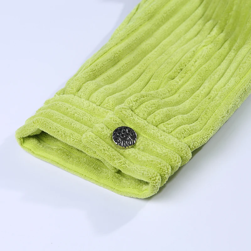 WannaThis/фиолетовая теплая куртка женские зимние толстые меховые пальто модные вельветовые ребристые куртки с воротником на пуговицах верхняя одежда зеленого цвета