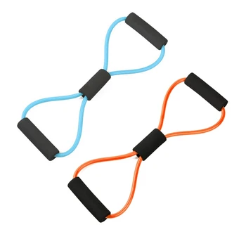 

Resistance Bands Yoga Fitness Resistance 8 Word Chest Expander Rope Workout Muscle Fitness Rubber Elastic Bands for Exercise