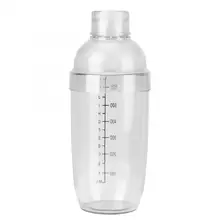 Барные инструменты утолщенной руководство дрожание рук шейкер для коктейлей с ясным масштабом для бара, для бармена инструмент на ощупь