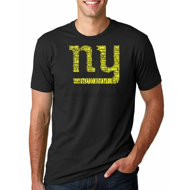 AMERICAN FOOTBALL ALL PLAYERS LOGO TEAM NEW YORK GIANT SHIRTS | Мужская одежда