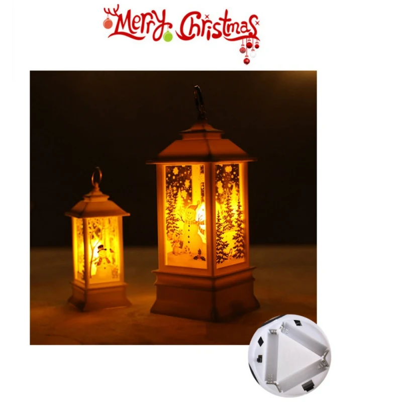Рождественский декоративный фонарь на батарейках светодиодный светильник для свечи сезонные украшения дома аксессуары Kerst Decoratie