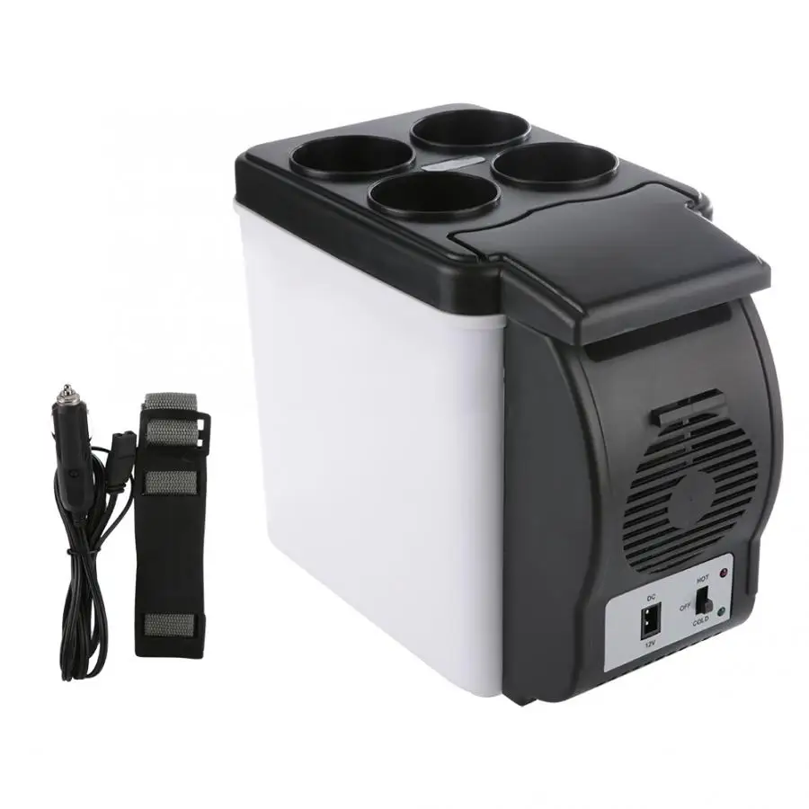 6L 12V Compact Travel Cooler/Warmer Mini Portable Fridge for Car Truck Home Dorm Semiconductor Refrigerator Summer Supply |