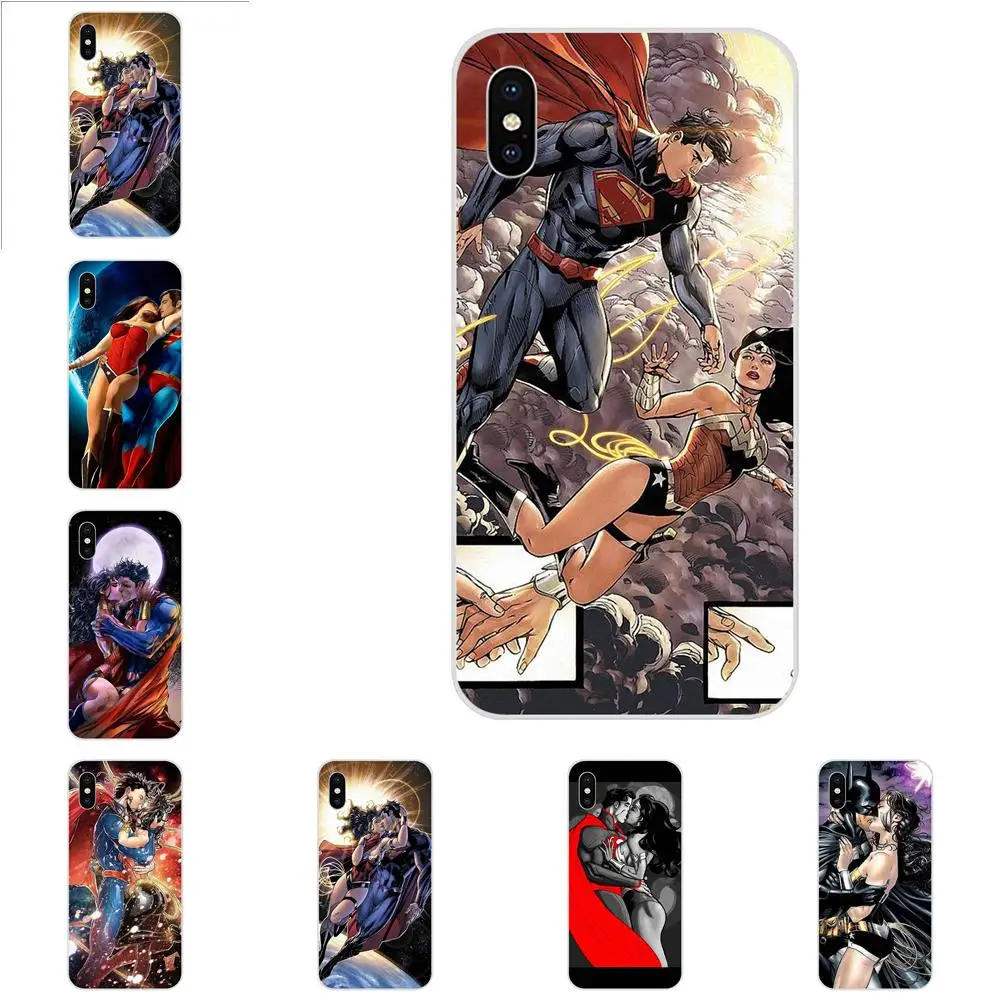 

Superman Wonder Woman Kissing Anime For Huawei P7 P8 P9 P10 P20 P30 Lite Mini Plus Pro Y9 Prime P Smart Z 2018 2019