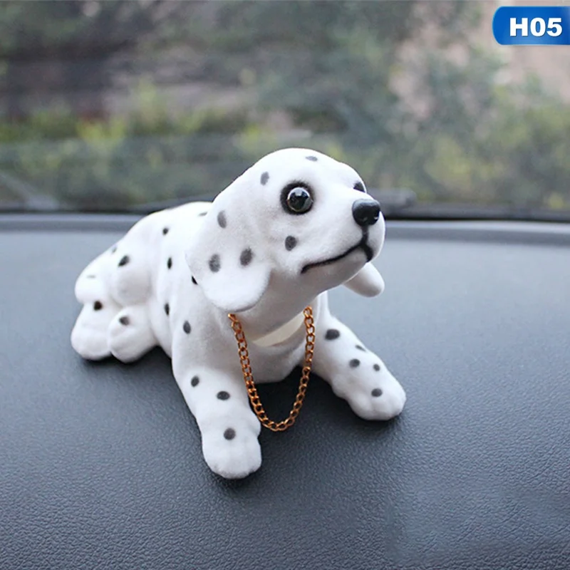 Bobble Head Dog Car Dashboard Doll Auto Shaking Head Toy Ornaments Car Interior Furnishings Decorations - Название цвета: H05