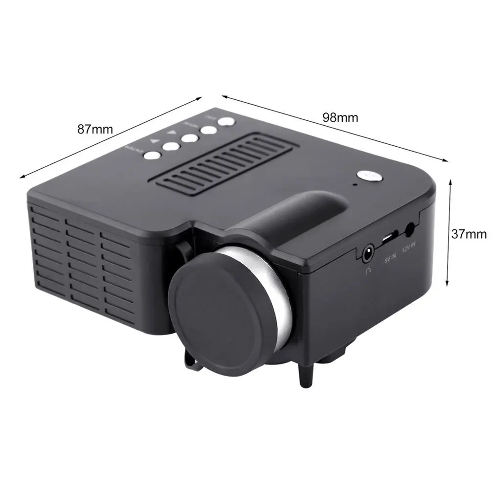 UC28A Мини Портативный светодиодный проектор 1080P Мультимедийный Домашний кинотеатр USB TF HDMI AV светодиодный проектор для домашнего использования