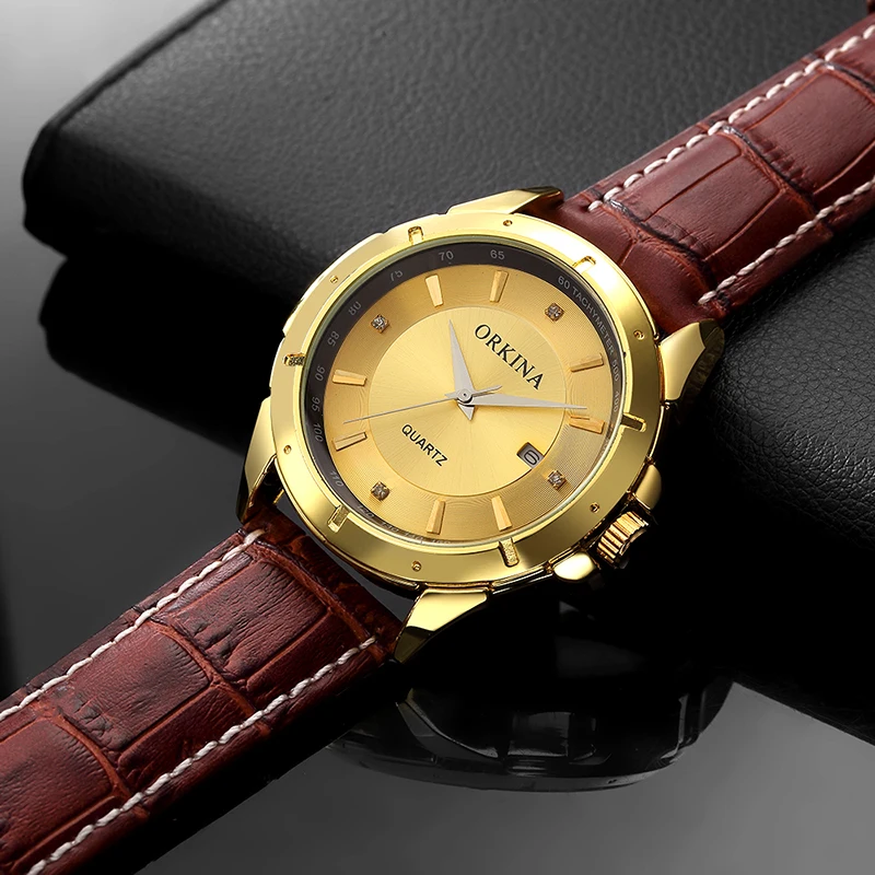 Top Luxury Brand Men Business Rose Watches Chronograph Waterproof Quartz Analog Wristwatch Male Clock Relogio Masculino