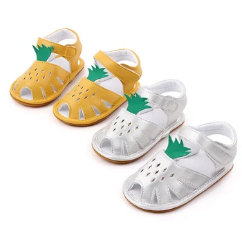 

Child Summer Toddler Breathable Anti-Slip Shoes Infant Kids Pineapple Print Sandals Baby Girls Boys Soft Soled First Walkers