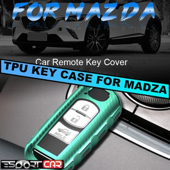 

Colorful TPU Carbon Fiber Pattern Car Key Case Cover For Maz da 2 3 6 Axela Atenza CX-5 CX 5 7 CX3 CX5 Accessories