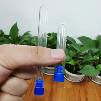 

Wholesale 300 Pcs Transparent Plastic Test Tube Round Bottom Tube Sample Bottle With Push Cover Laboratory Supplies