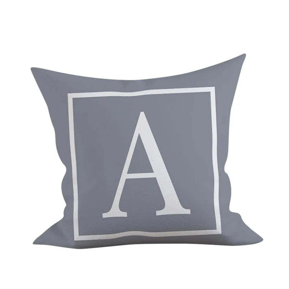 2019 Детская комната Декор Английский алфавит чехол для подушки с буквами 45x45 см диван пледы наволочки Poduszki Dekoracyjne Прямая поставка