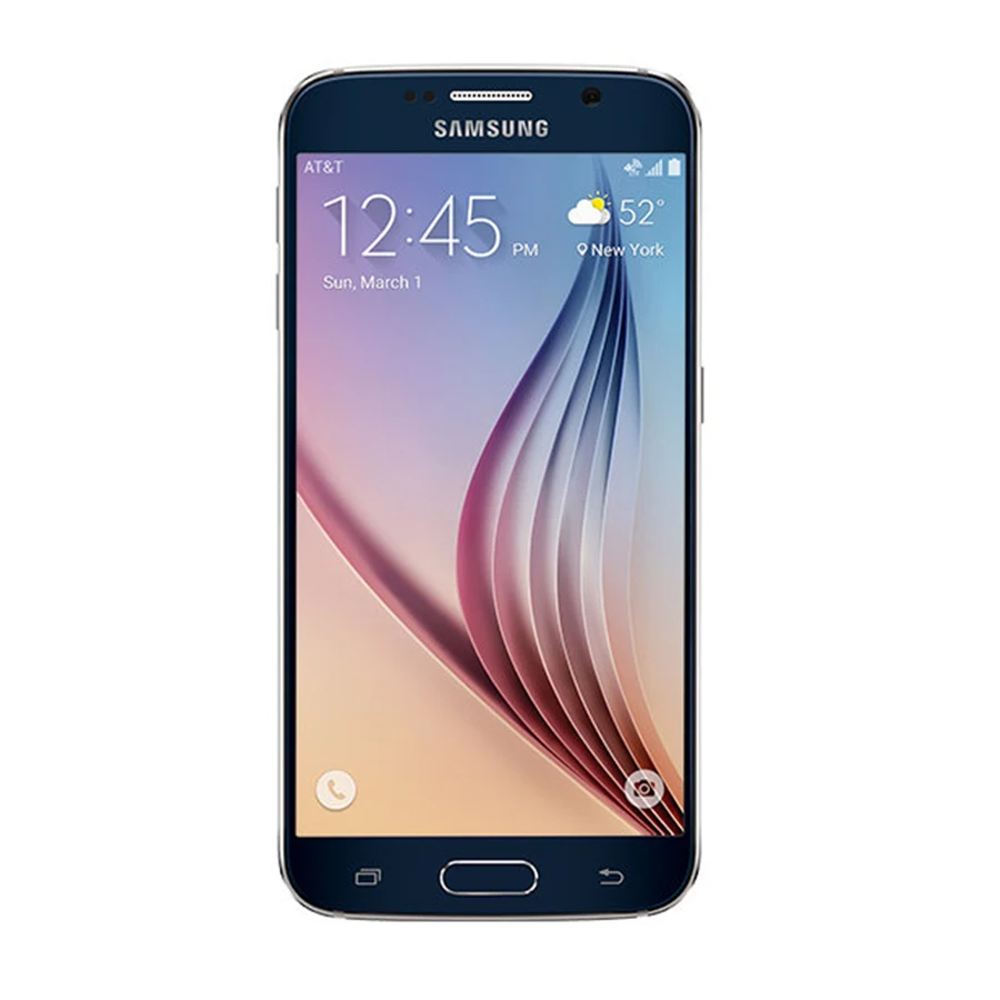 at& T версия samsung Galaxy S6 G920A 64 Гб мобильный телефон 3 ГБ ОЗУ 32 ГБ/64 Гб ПЗУ Восьмиядерный NFC 4G смартфон