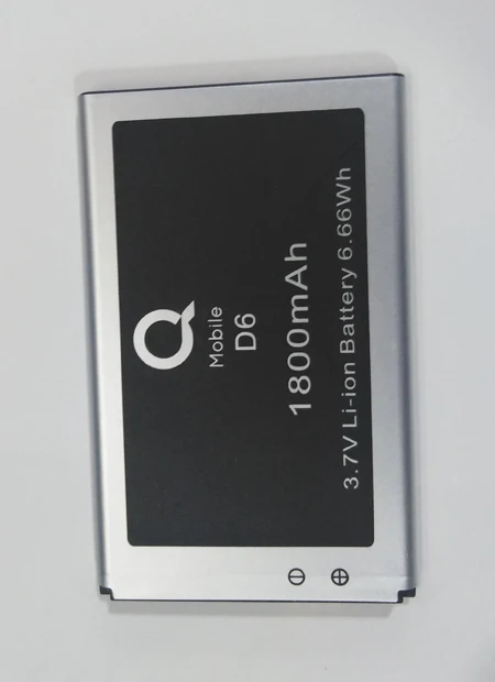 3,7 в 6.66Wh 1800 мАч S/N: D6201703016682 D6 размеры батареи: 73mmx46mmx3mm