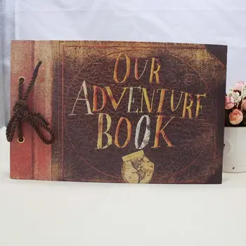 

Handmade DIY Album Paste Vintage Tether Album Our Adventure Book Up Family Scrapbook Photo Album Vintage Photo Album Notebook