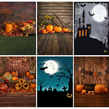 

Mehofond Autumn Halloween Photography Background Newborn Baby Shower Birthday Party Decoraion Photo Background Photo Studio