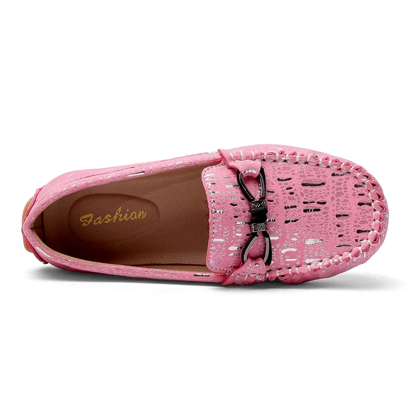 Kid Shoes Slip on Comfortable Boys Girls Loafers Flat Walking Outdoor Lightweight Children Fashion Leather Sneakers Driving