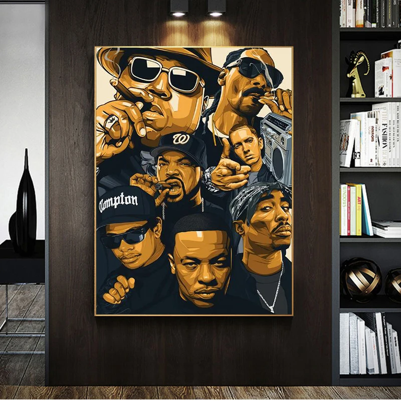 Портрет 2PAC для телефона с изображением Тупака абстрактные картины на холсте