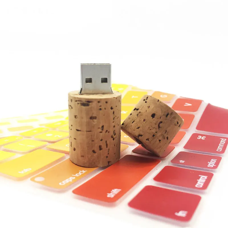 Дизайн usb флэш-накопитель 128 ГБ usb 2,0 накопитель 64 Гб Флешка 32 ГБ 4 ГБ 8 ГБ 16 ГБ usb-носитель палка Деревянные Круглые Винные пробки подарок