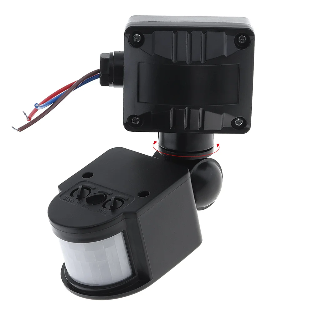 Automatic Switch 110-240V LED Infrared PIR Motion Sensor Lawn Lamp Switch for Outdoor Indoor