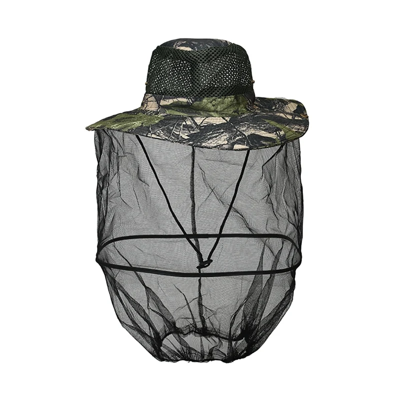 Light green Новое поступление Панама для рыбалки дышащий солнцезащитный козырек Москитная голова шапка с сеткой Наружные защитные аксессуары для спортивной одежды - Цвет: Light green