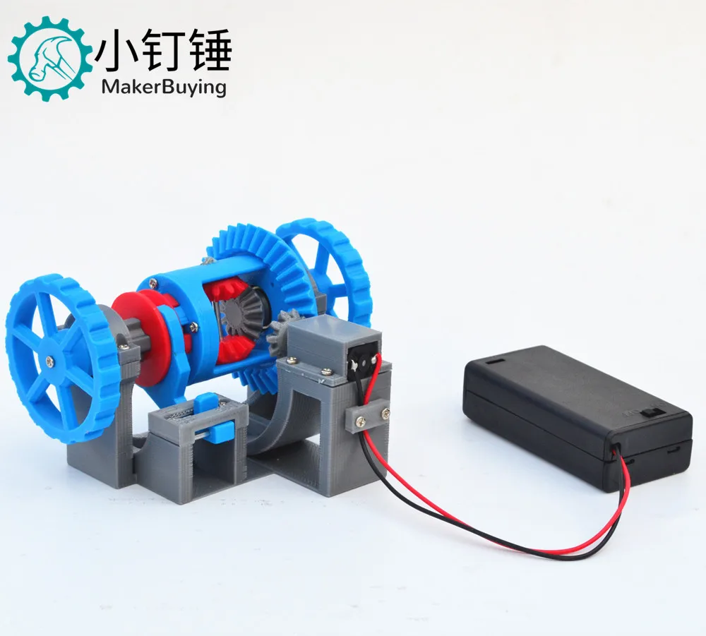 3D18 automobile differential gear differential lock transmission structure principle model teaching aid 3D printing science make запчасти для радиоуправляемых моделей traxxas traxxas ring gear differential pinion gear differential metal