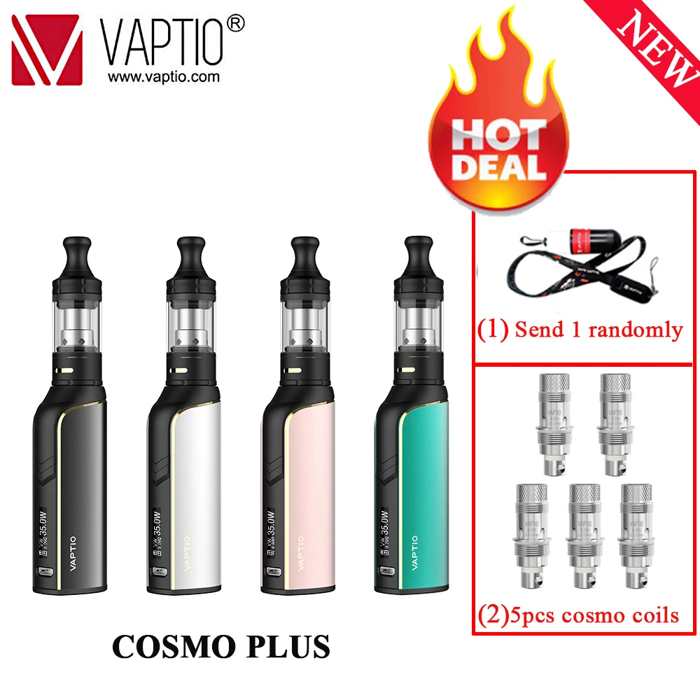 2 подарка электронная сигарета вейп оригинальный VAPTIO COSMO PLUS стартовый комплект с