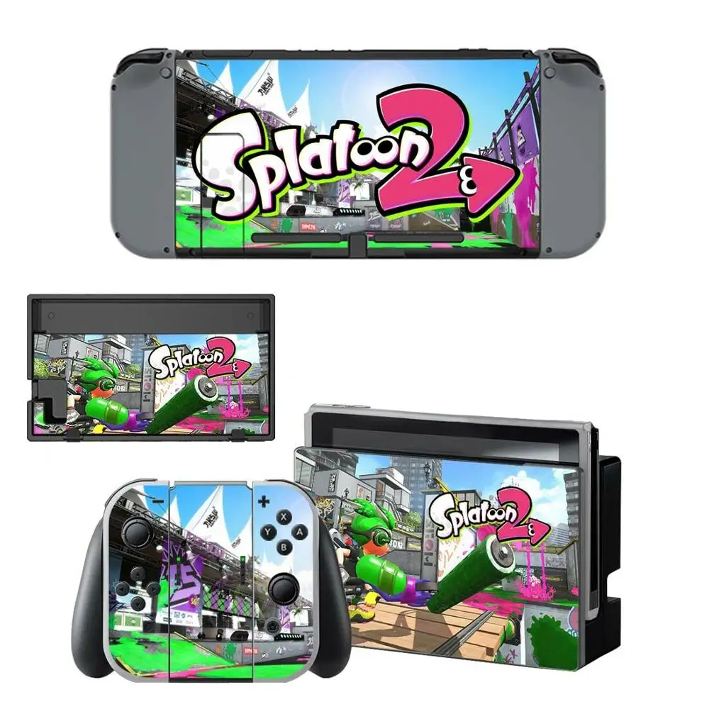 Splatoon 2 наклейки для nintendo switch для nintendo Switch консоли Joy-con наклейки для док-станции контроллера - Цвет: YSNS0438