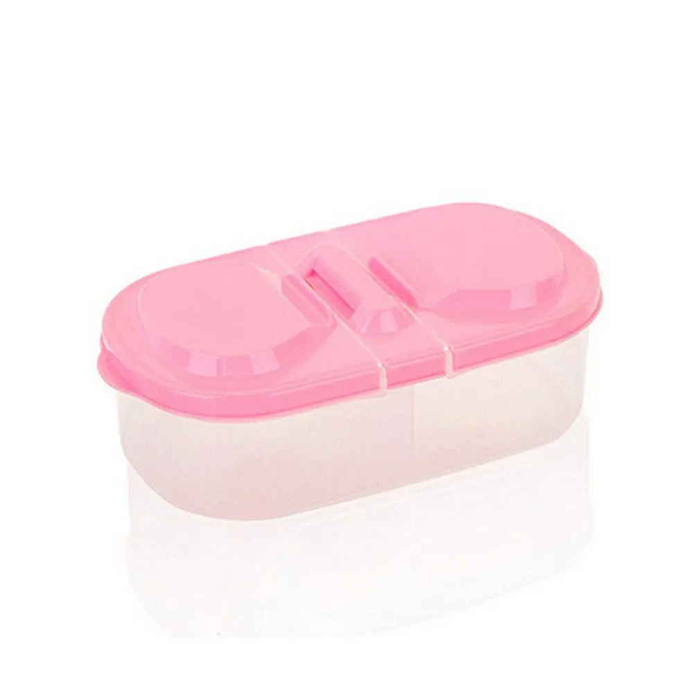 Pink 2 сетки Кухня Еда Коробка для хранения зерновых зерен бобов риса пластиковый контейнер для хранения закусок коробка прозрачного зерна Органайзер бак - Цвет: Pink