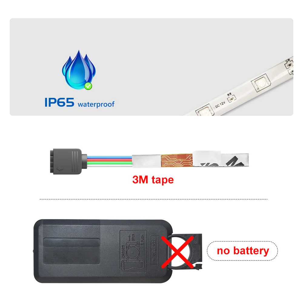 Водонепроницаемый светодиодные полосы 12V многоцветный Rgb светодиодный