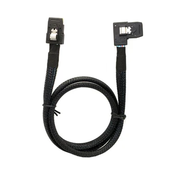 

New 1pcs Fashion Professional Multifunction 0.8M Internal Mini SAS 36-Pin 8087 To Right Bend 90 Degree SFF-8087 Computer Cables