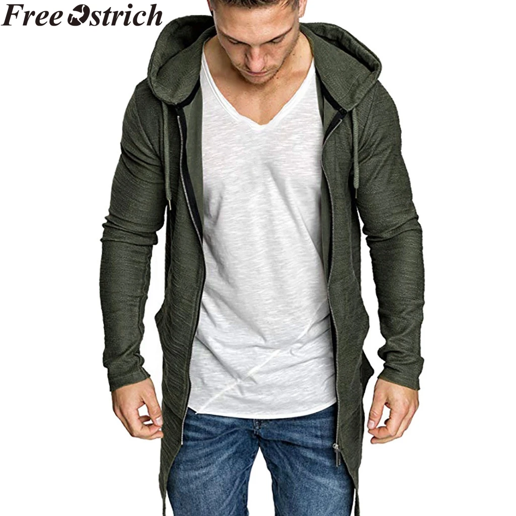 sed fuerte brillo Sudadera larga con capucha y cremallera para hombre, chaqueta holgada  informal de manga larga verde militar de talla grande, abrigo de invierno,  Tops de playa con cordón - AliExpress