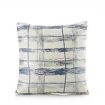 

Nordic Style Decorative Throw Pillow Case Blue Geometric Lumbar Pillow Cushion Cover Case Decoration for Sofa Home 45x45/30x50cm