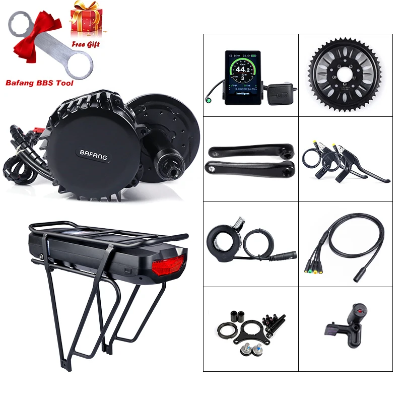 Discount Bafang 48V 1000W 68mm 100mm 120mm BBS03 BBSHD Mid Drive Motor Conversion Kit with 17.5Ah Electric Bike Back Hanger Battery 0 Discount Bafang 48V 1000W 68mm 100mm 120mm BBS03 BBSHD Mid Drive Motor Conversion Kit with 17.5Ah Electric Bike Back Hanger Battery 0