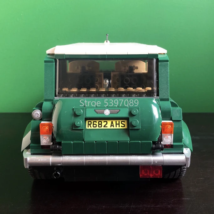 Строительные блоки 21002 в наличии совместимые с Legoinglys CREATOR MINI Cooper MK VII 10242 Green Car