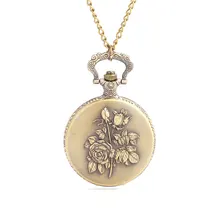 Ретро Индивидуальность изысканный подарок сувенир тиснением букет белого лица римские надписи большие раскладные карманные часы