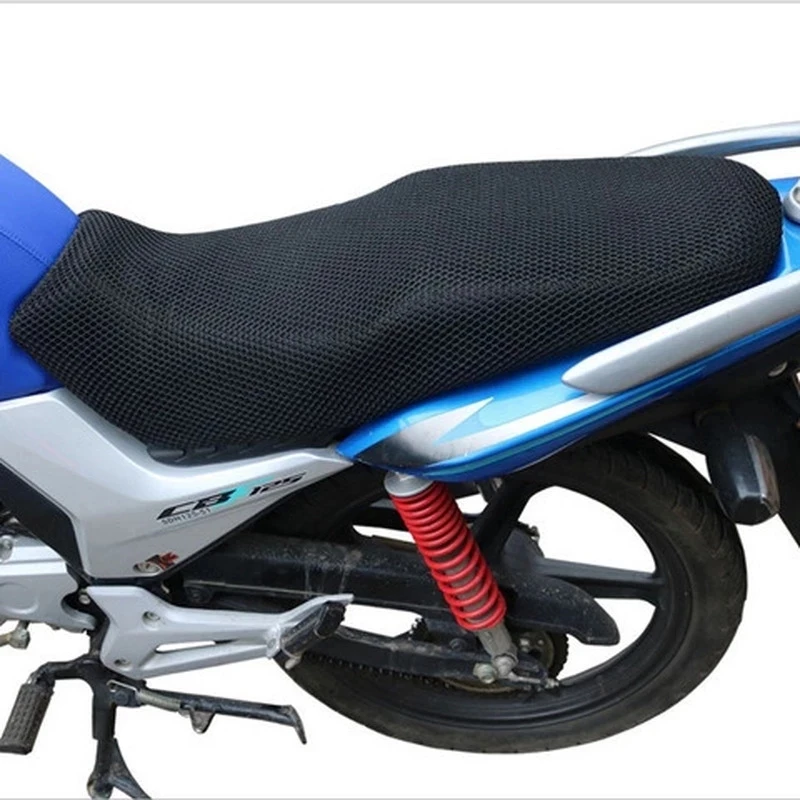 Universal Motorcycle Protecting Cushion Seat Cover Net 3D Mesh Saddle Seat Cover Electric Bike Scooter Insulation Cushion
