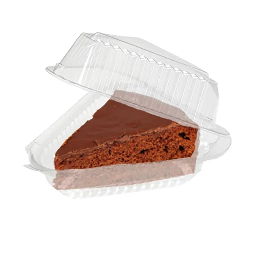 100 шт. треугольников Пластик пирог для сэндвичей, пирожных коробке снэк-Кондитерские прозрачный контейнер пиццы десерт ящик для хранения Свадебная вечеринка Декор