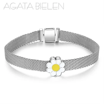 

2020 New 100% 925 Sterling Silver Beautiful Watch Bracelets flower beads Reflexions Bracelet Bangles Fashion Silver Jewelry