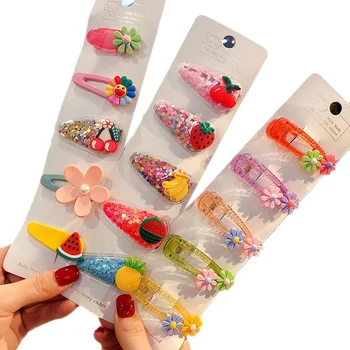 

Girls Cute Cartoon Fruit Flowers Hairpins Children Lovely Hair Clips Barrettes Headband Kids Hair Accessories