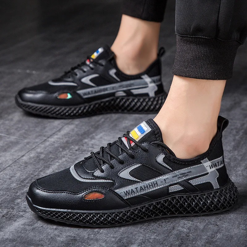 

Shoes Male Shoes Ventilation Network Noodles Shoe Male Leisure Time All-match Mesh Trend Skate Shoes Basketball Shoe