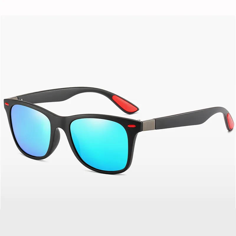LeonLion поляризованные солнцезащитные очки Мужские квадратные солнцезащитные очки для мужчин Мужские солнечные очки в ретро-стиле/женские брендовые дизайнерские Gafas De Sol Hombre - Цвет линз: BlackBlue