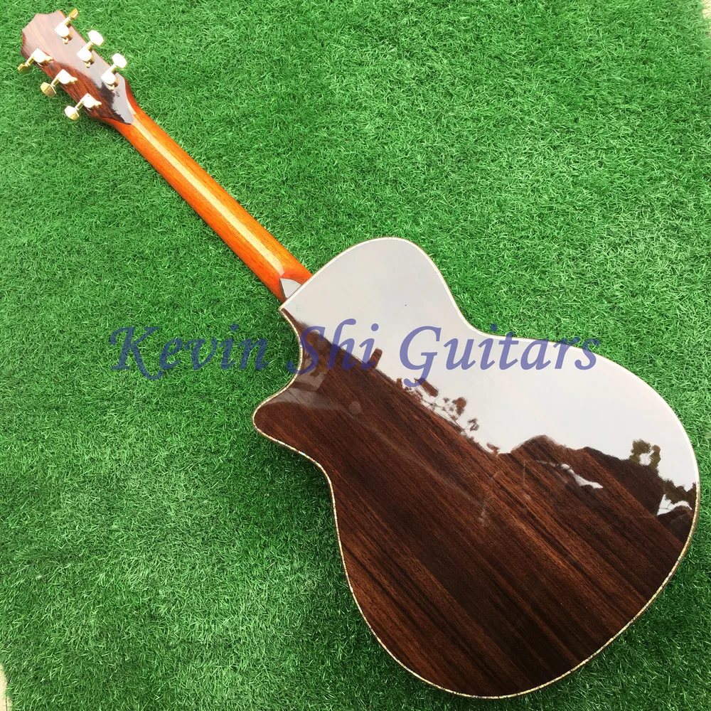Cedar top body cut Chaylor Акустическая гитара Real abalone solid top ps14 deluxe акустическая электрогитара SP14