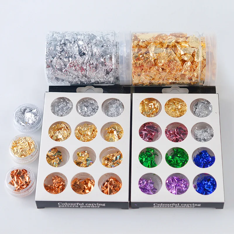 

Tin Foil DIY Crystal Resin Mold Filler Paper Material Silver Golden Color Tin Foil Jewelry Making Tools Accessaries