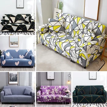 

Stretch Slipcovers Sofa Cover For Living Room Slip-resistant Sectional Elastic Couch Cover Sofa Towel Single/Two/Three/Four Seat