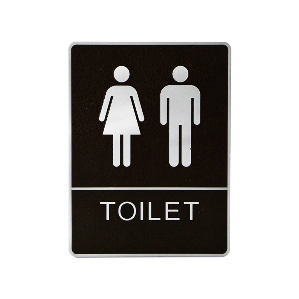 Men Women Toilet Signs Bathroom Washing Dressing Room Signage Board Wall Panels Sticky Sign Plate Adhesive Bathroom Plastic Sign