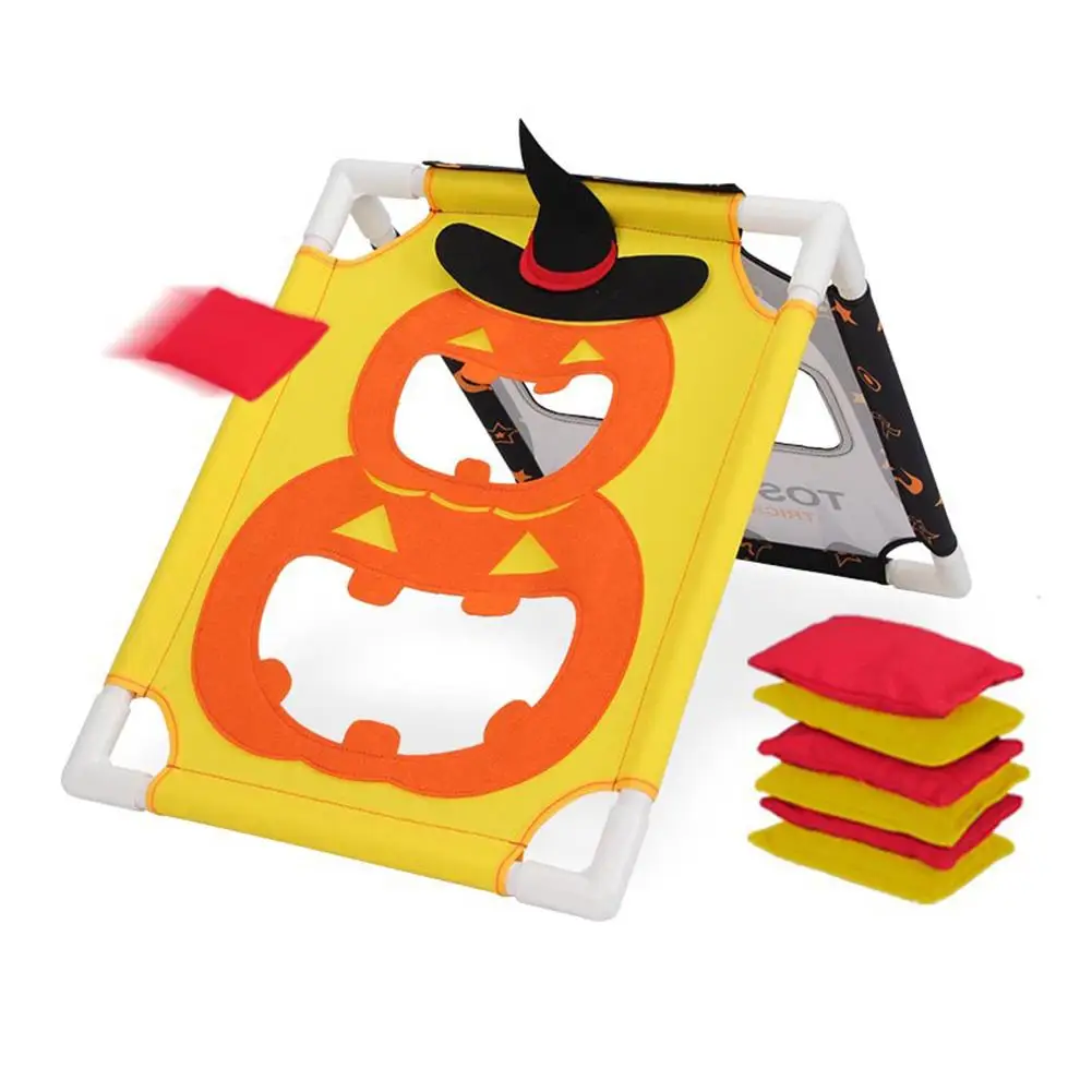 

Kids Cornhole Boards Toss Kit Corn Hole Outdoor Game With Weighted Bean Bags For Travel Camping Parties