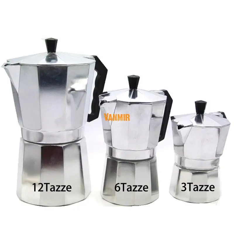 Moka эспрессо кофе машина glantop алюминий 1cup 3cup 6cup 9cup 12cup итальянская Плита Топ
