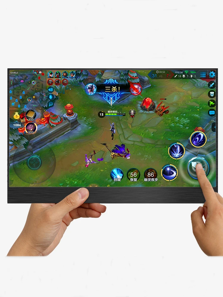  1080P Touch 15.6 portable monitor With Type-C 13.3 inch portable LCD monitor HDR ultra slim display