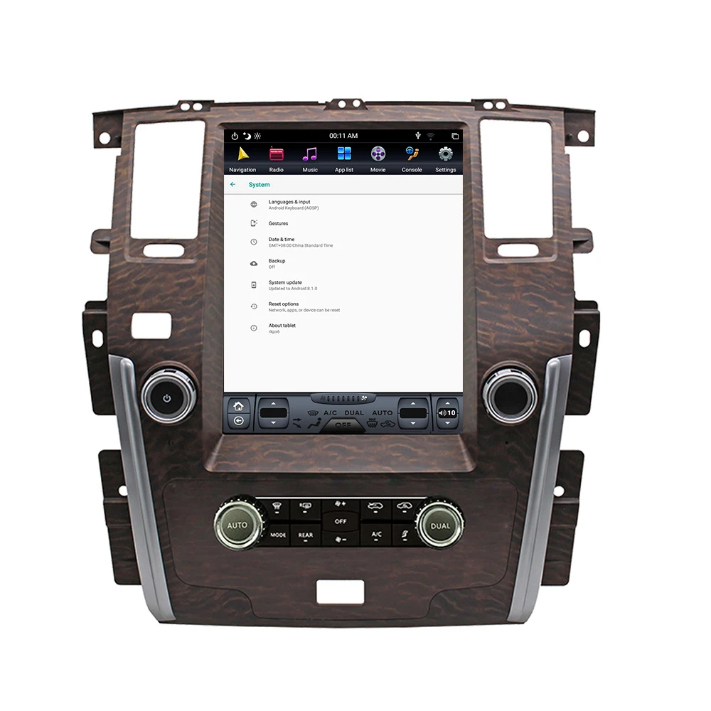 Android 9,0 Tesla вертикальный экран Автомобильный плеер gps навигация для NISSAN PATROL 2010- аудио плеер 13,6 дюймов