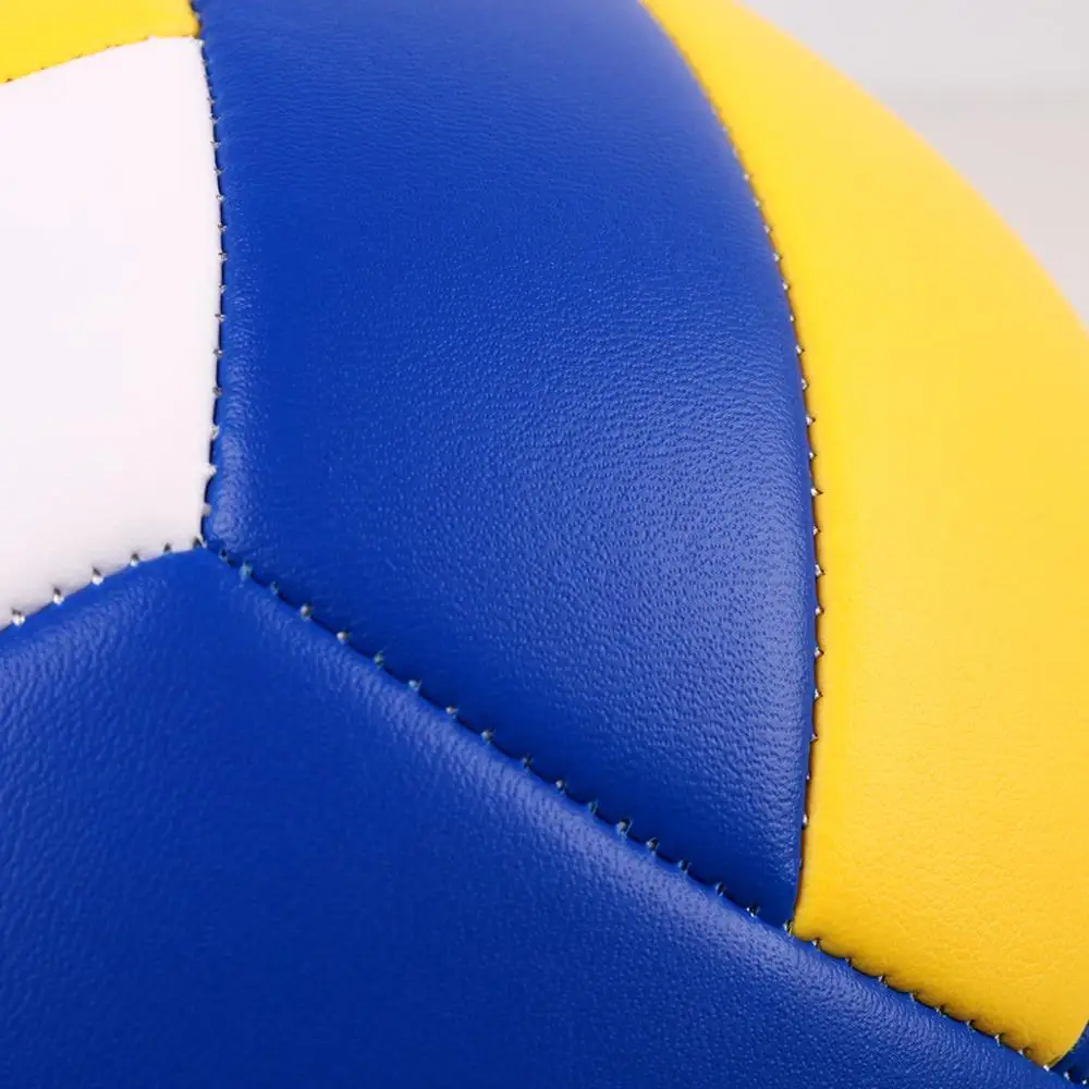 YANYODO Official Size 5 Volleyball, Soft Indoor Outdoor Volleyball for Game Gym Training Beach Play, Yellow White Blue