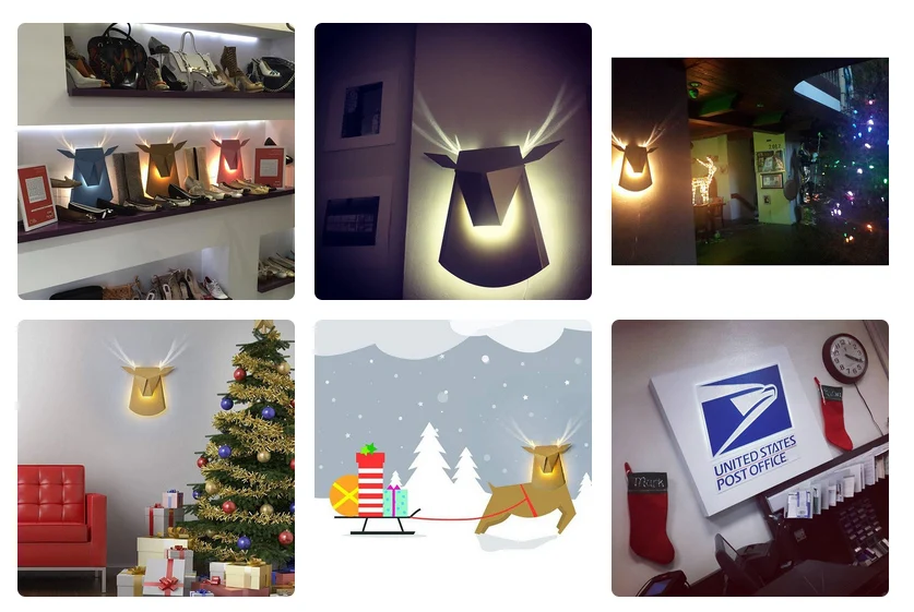 Подарка промотирования Новое поступление chirtmas Специальное новогоднее persent красивый подарок алюминиевый светильник ing голова оленя светильник